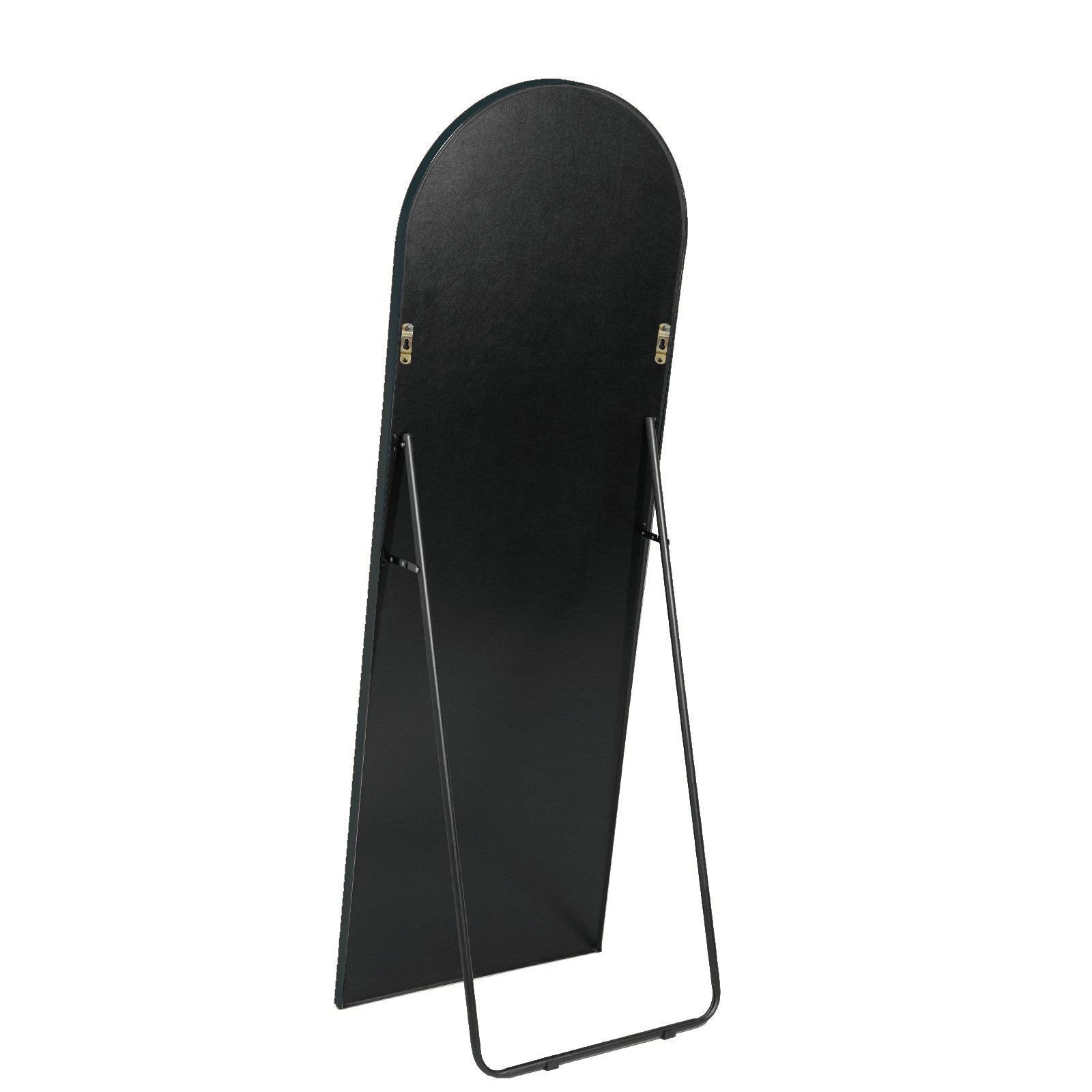 Black 63x20 Inch Metal Arched Bracket Full-length Mirror