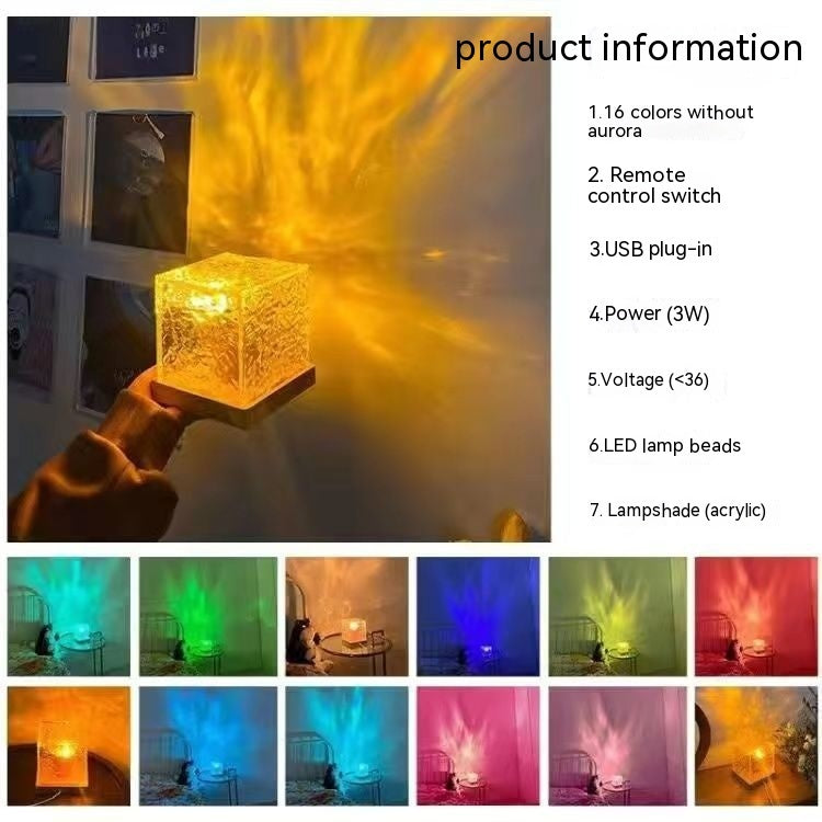 16-color LED water ripple lamp.