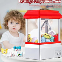 Mini Claw Machine Arcade Toy with Sound, Candy Dispenser for Kids