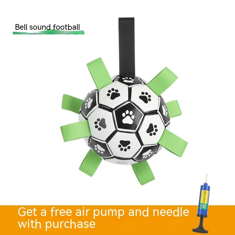 Interactive soccer ball toy for dogs