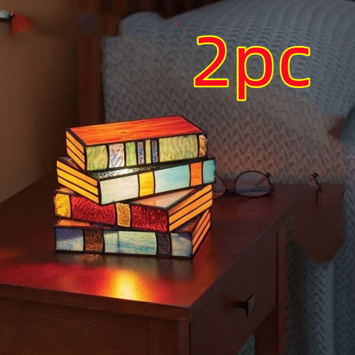 Stacked Books Desk Lamp
