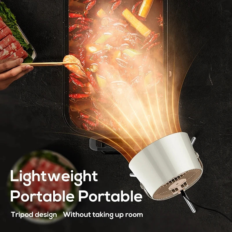 Portable desktop exhaust fan.