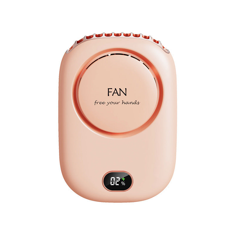 Silent Leafless Neck Fan with Digital Display