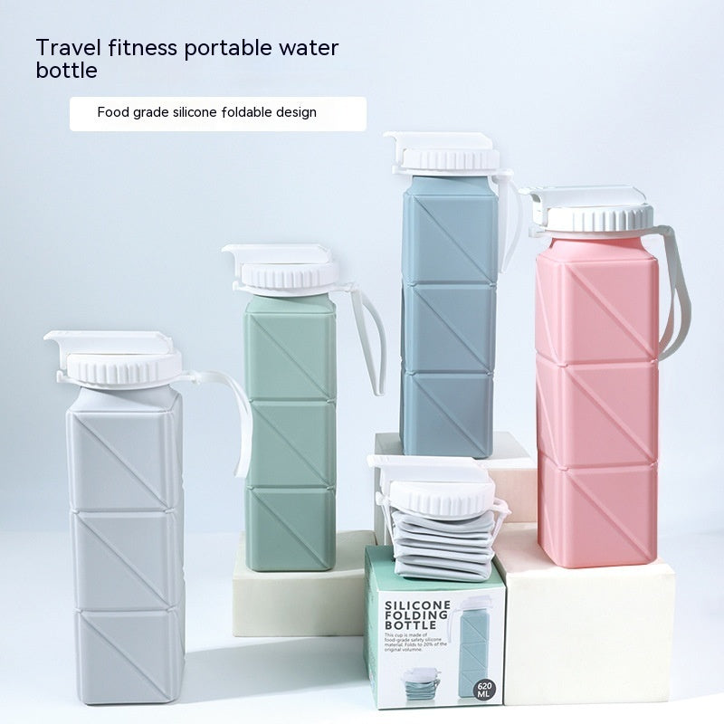 Portable Silicone Folding Water Bottle