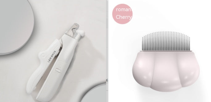 Pet nail clippers with LED light.