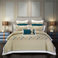Embroidered Cotton Four-Piece Bedding Set