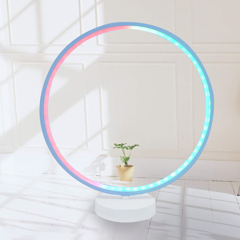 Sleek Round LED Table Lamp