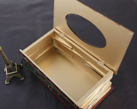 Wooden Book Tissue Box