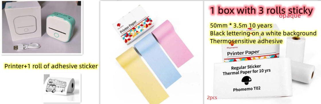 Portable Mini Thermal Label Printer: Bluetooth Connectivity