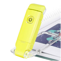 USB Rechargeable LED Clip-On Book Light with Adjustable Brightness