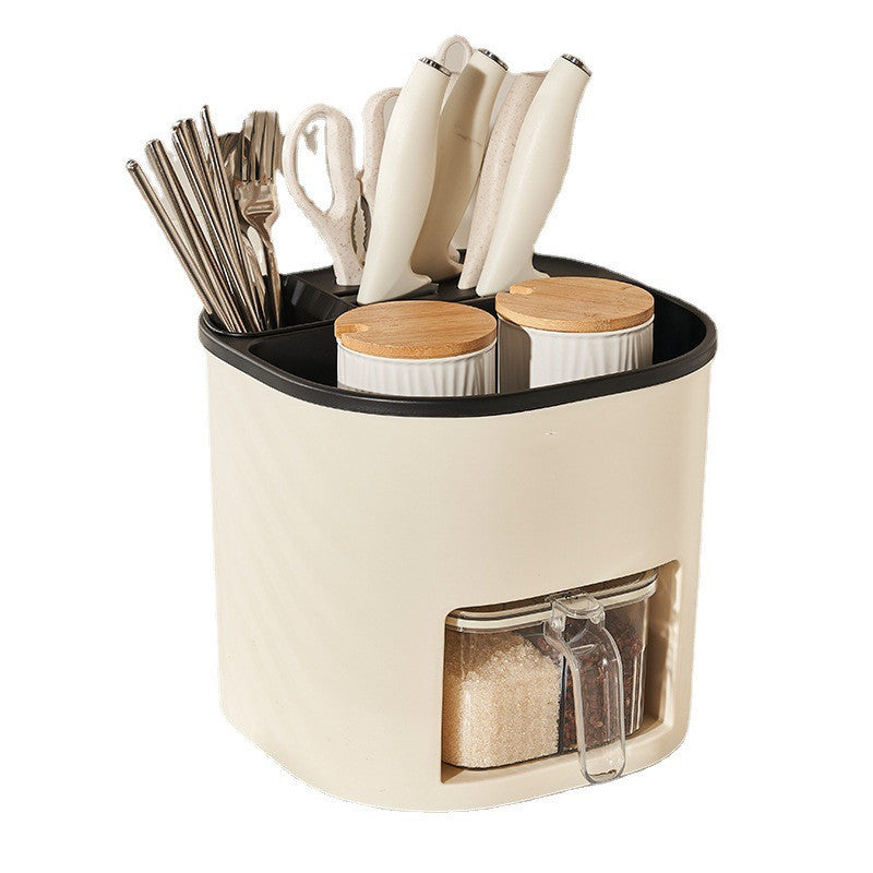 Large-capacity kitchen utensil holder.