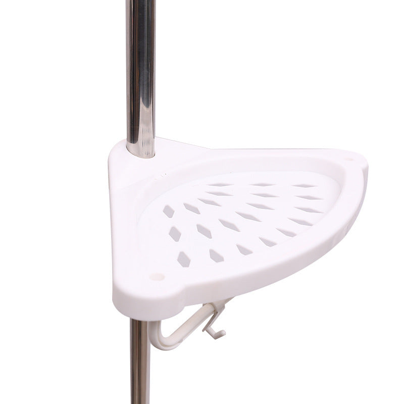 Telescoping Punch-Free Bathroom Storage Rack