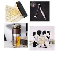 USB Rechargeable LED Clip-On Book Light with Adjustable Brightness