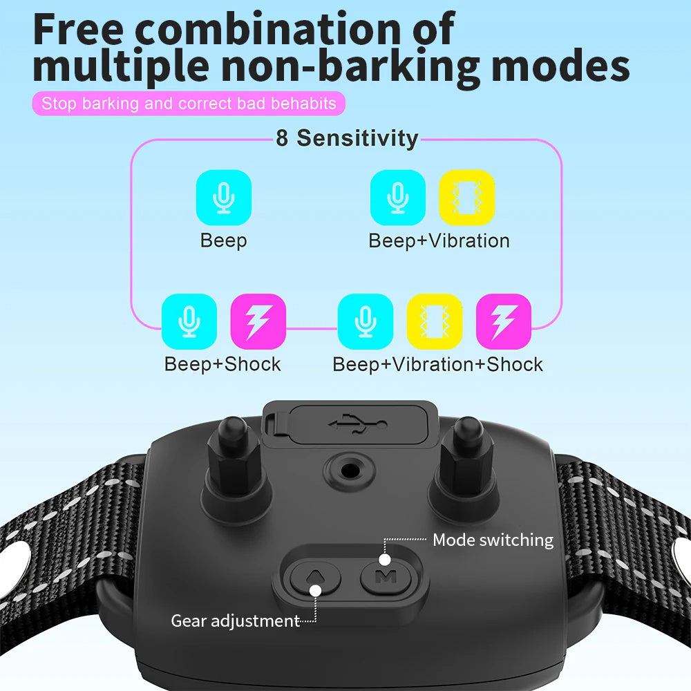Smart Anti-Bark Rechargeable Dog Collar.