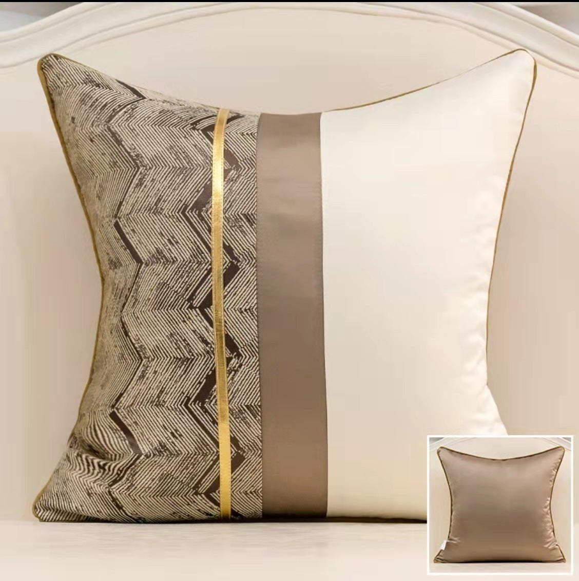 Fashion Splicing Pillow Cover