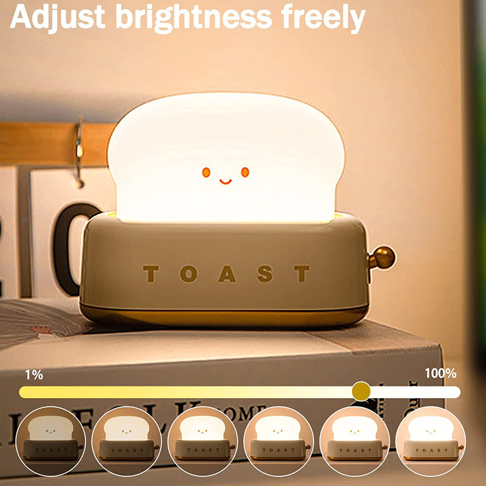 USB Charging LED Bread Night Light with Dimming and Timer