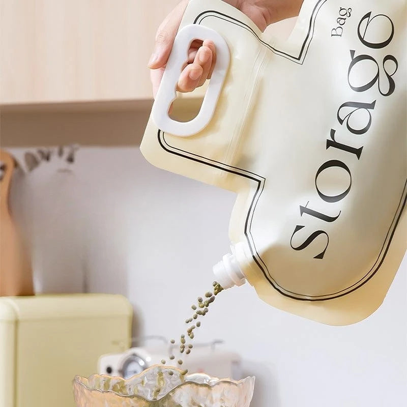Large diameter grain storage bag