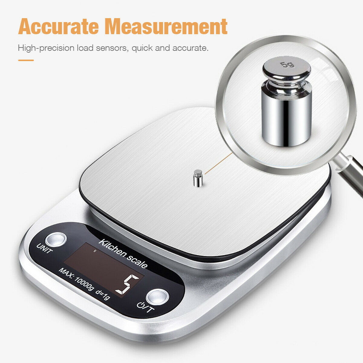 Digital Kitchen Scale, 22lbs Capacity.
