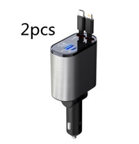 100W Super Fast Car Charger: USB and Type-C Adapter