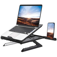 Portable folding laptop stand