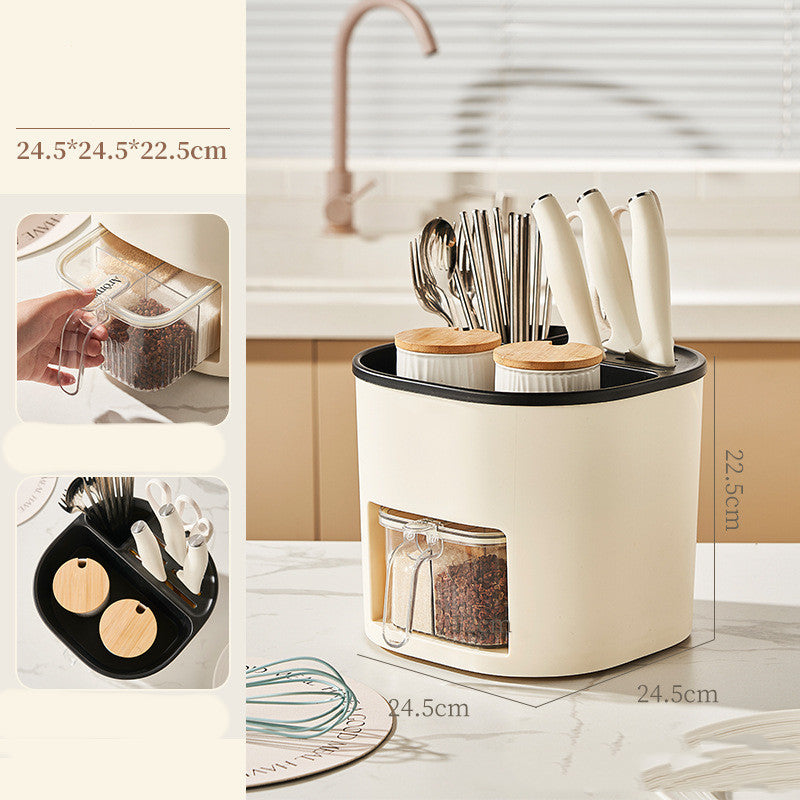 Large-capacity kitchen utensil holder.