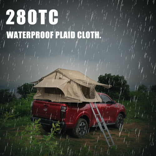 Rooftop Tent, Waterproof 280TC fabric, portable camping essential.