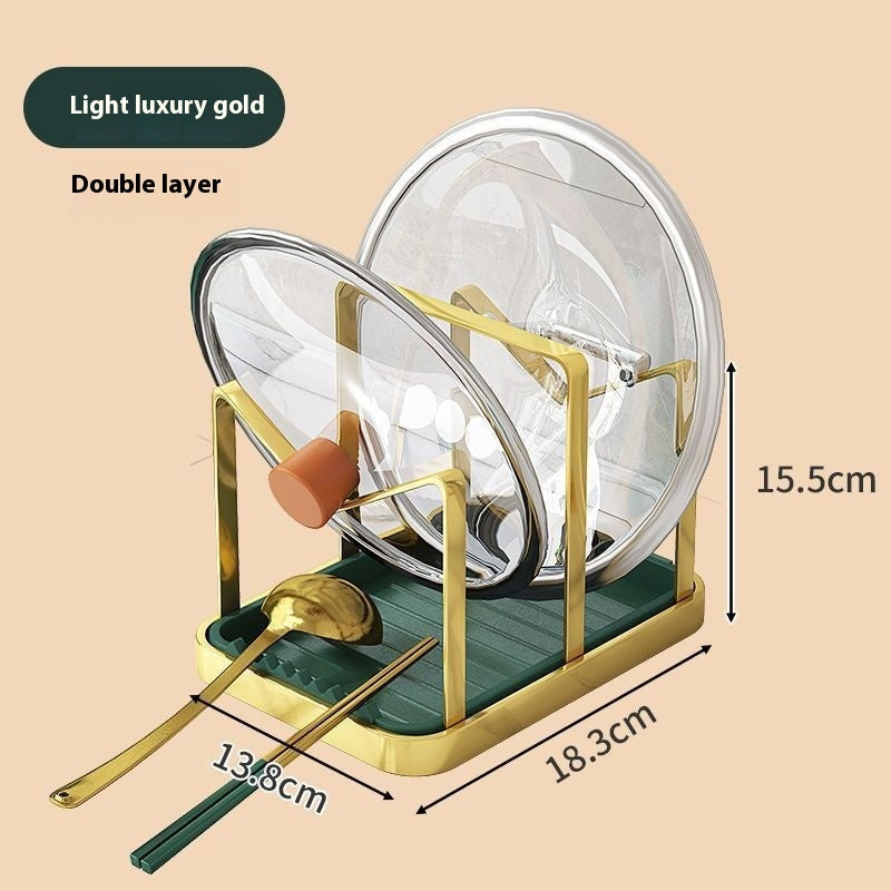 Punch-free Kitchen Lid Rack.