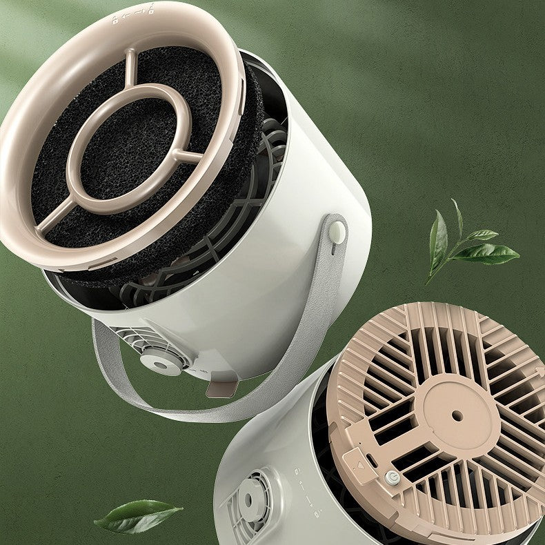 Portable desktop exhaust fan.