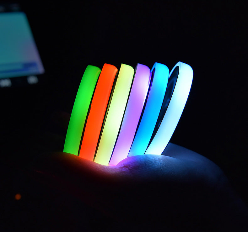 LED Light-Up Car Coaster: Solar & USB Charging