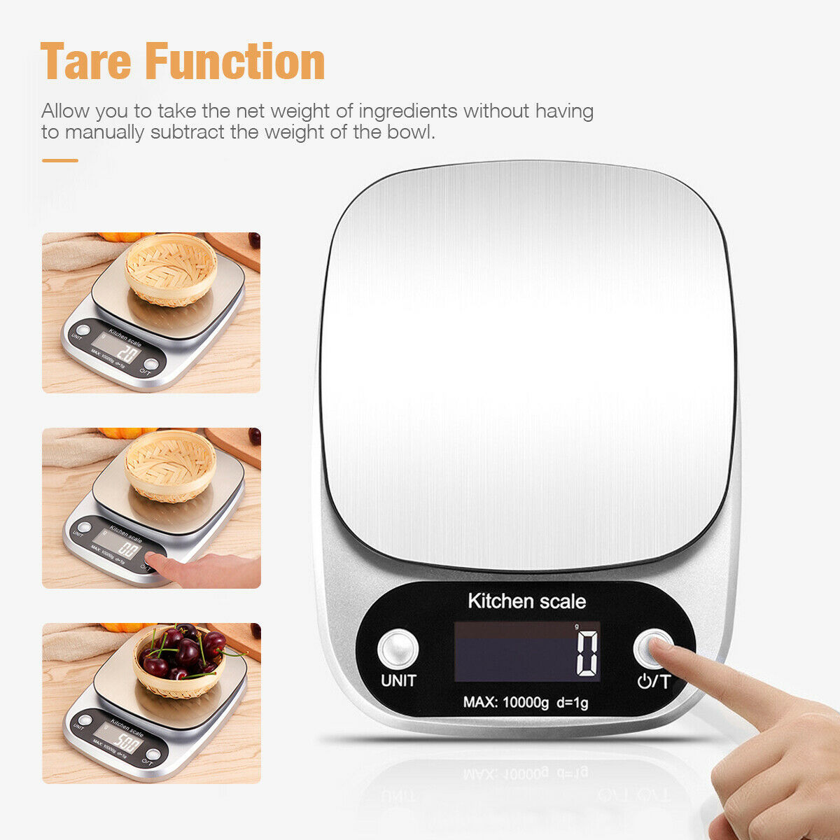 Digital Kitchen Scale, 22lbs Capacity.