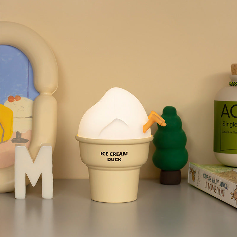 Cartoon Ice Cream Duck Night Lamp
