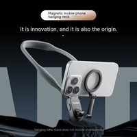 Magnetic phone neck mount