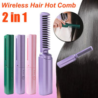 Wireless Hair Straightener Curler Comb