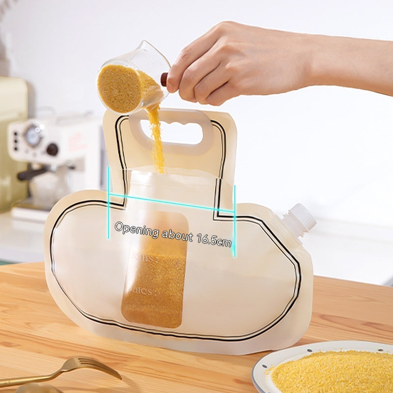 Large diameter grain storage bag