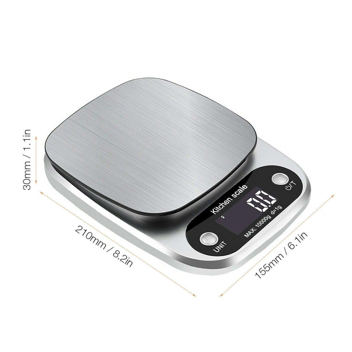 Digital Kitchen Scale, 22lbs Capacity.
