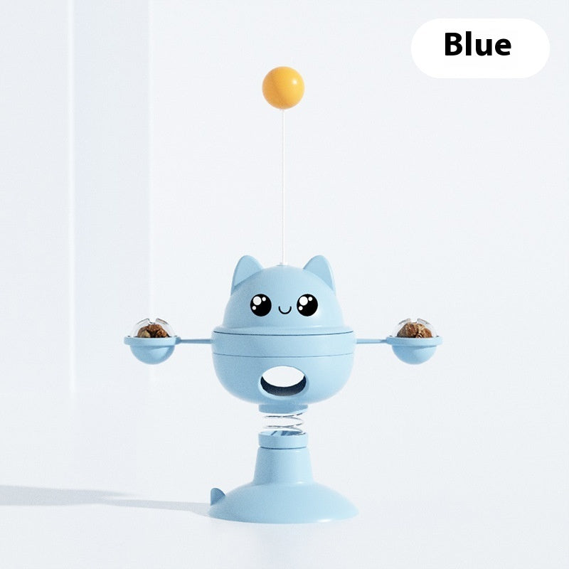 Suction Cup Rotatable Cat Toy.