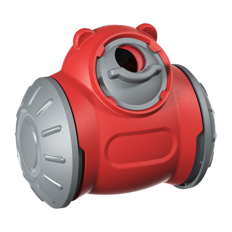 Interactive dog tumbler toy for IQ and slow feeding
