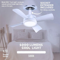 Adjustable LED Fan Light with Remote.