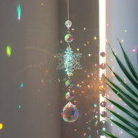 Colorful Snowflake Crystal Sun Catcher