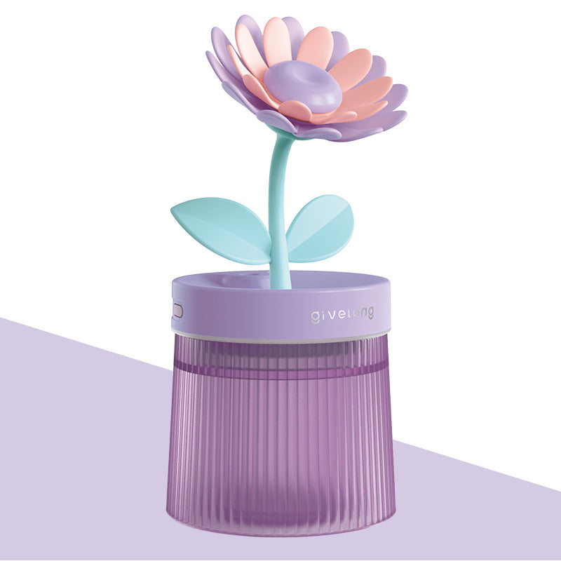 Mini USB flower-shaped humidifier.
