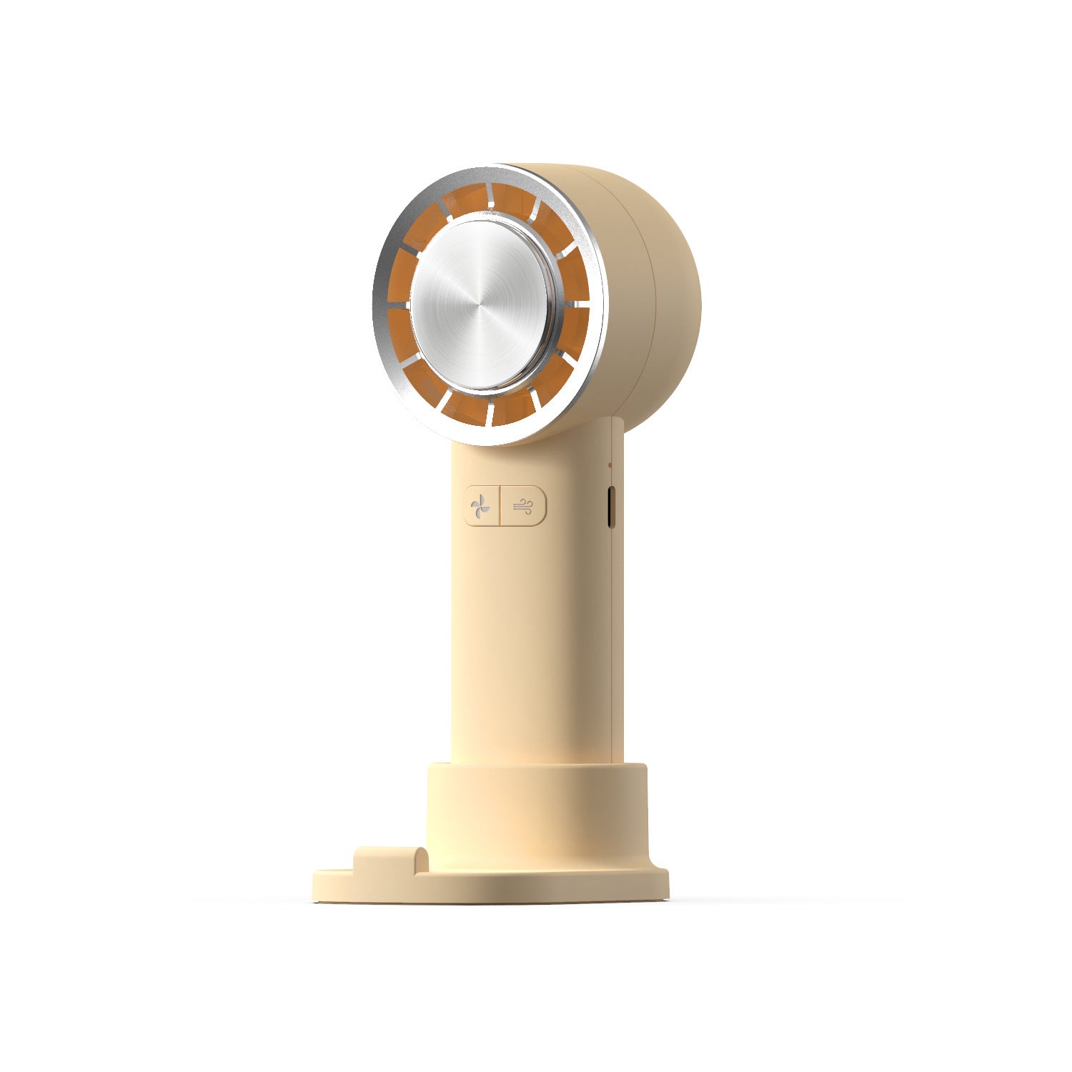 Rechargeable handheld fan.