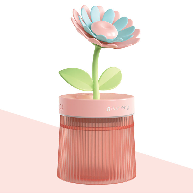 Mini USB flower-shaped humidifier.