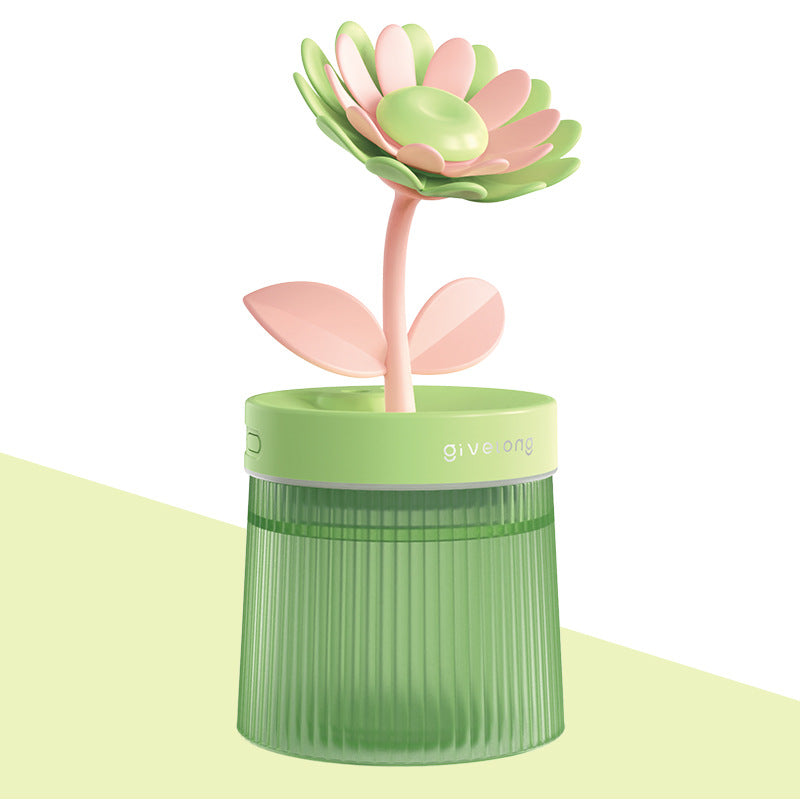 Mini USB flower-shaped humidifier.