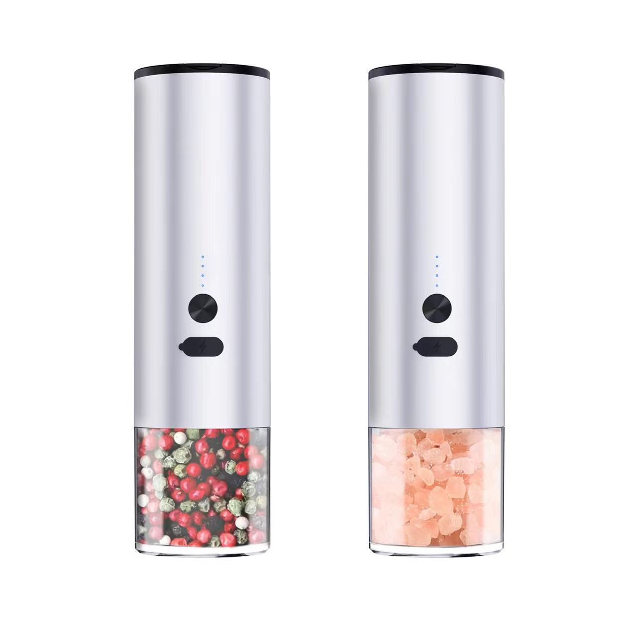 Rechargeable Electric Pepper and Salt Grinder Set