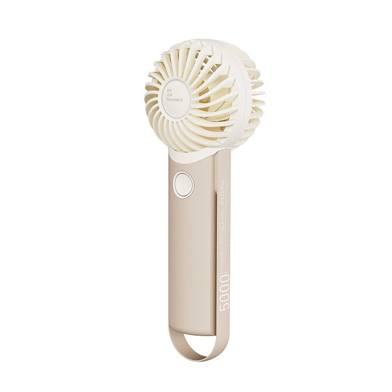 Rechargeable handheld fan.