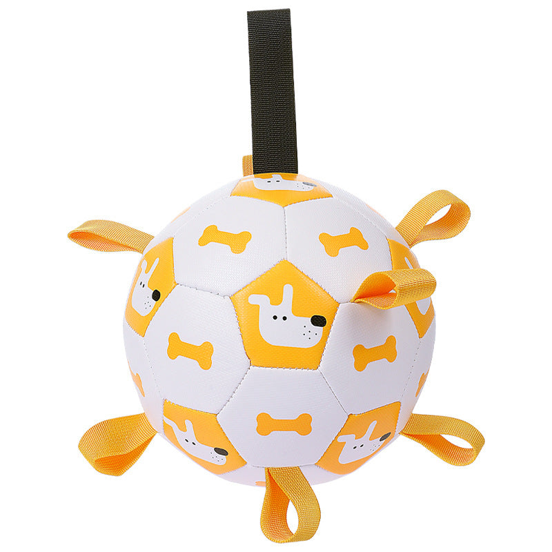 Interactive soccer ball toy for dogs