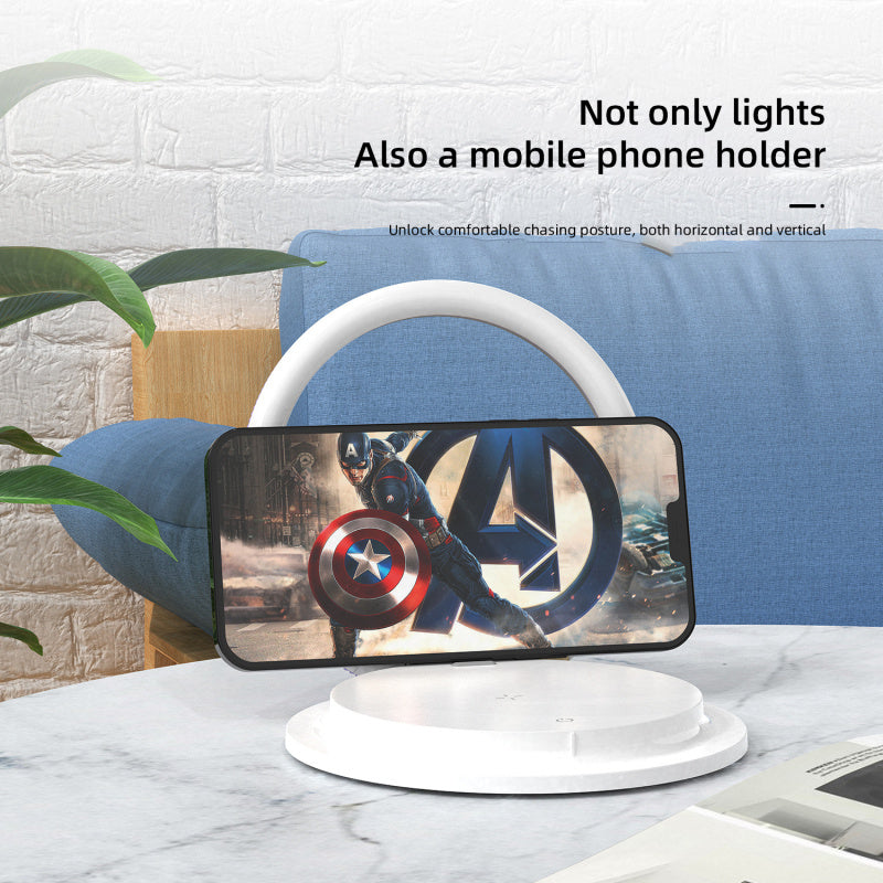 2-in-1 Wireless Charger with Folding LED Night Light