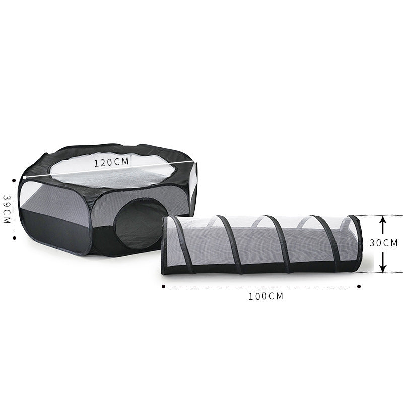 Foldable Cat Tunnel: Space-Saving and Easy to Clean