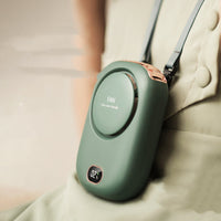 Silent Leafless Neck Fan with Digital Display