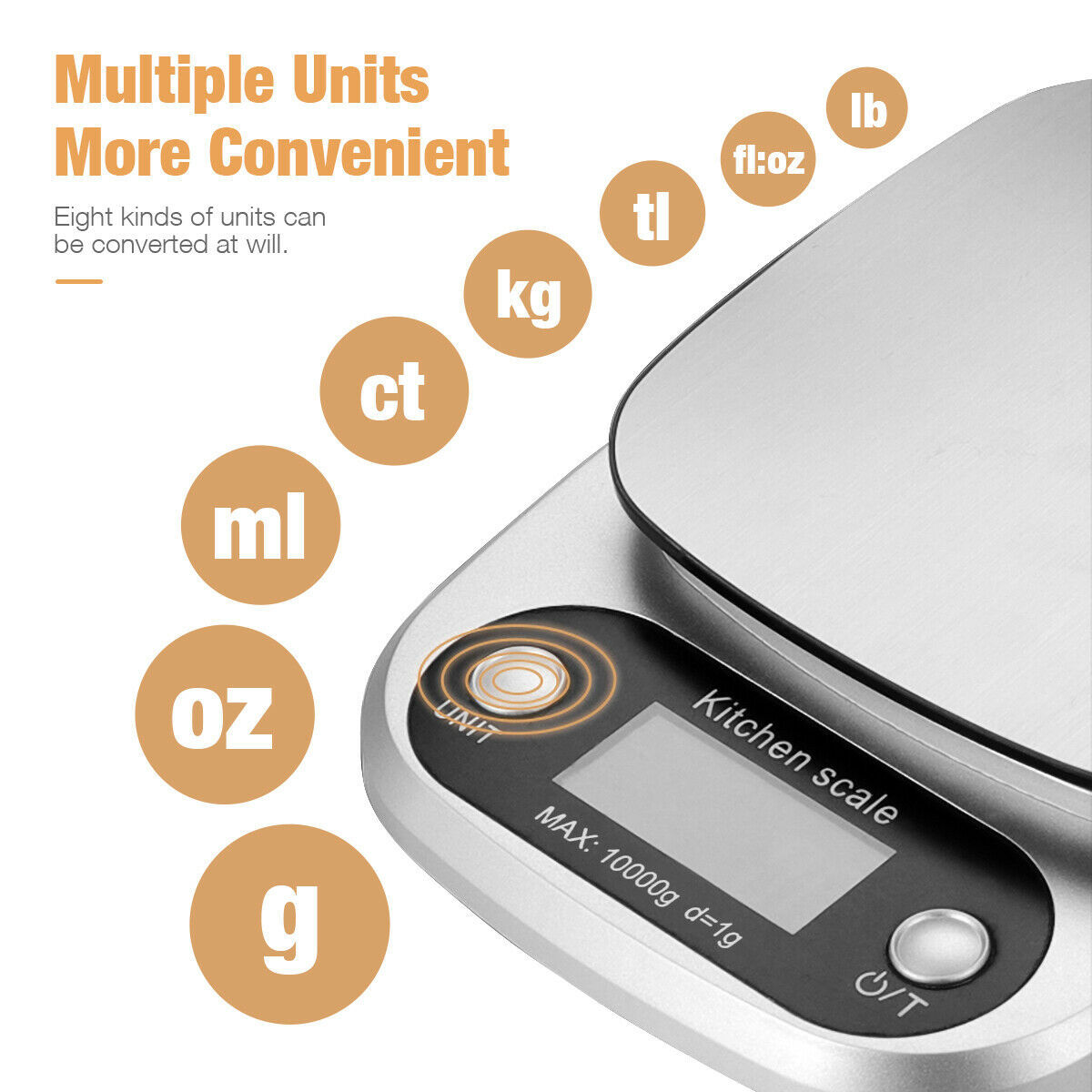 Digital Kitchen Scale, 22lbs Capacity.